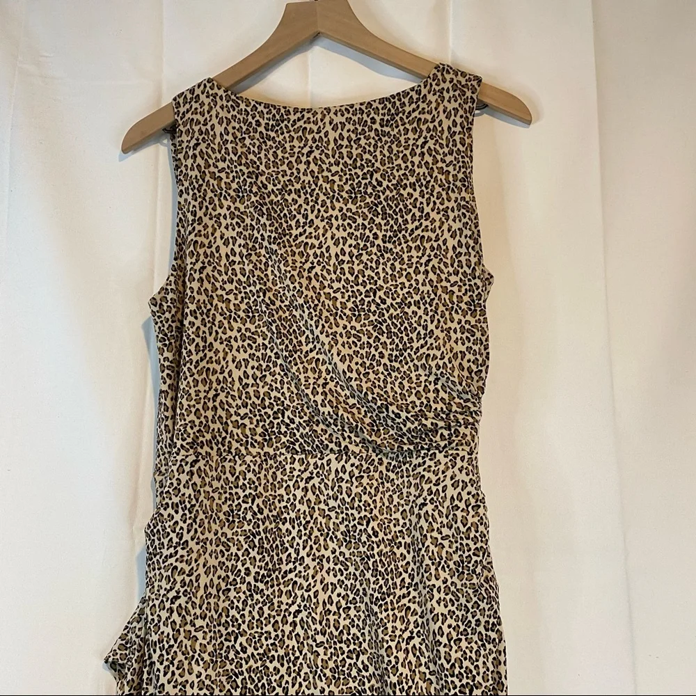 BETSEY JOHNSON Women’s Size 12 Dress Animal Leopard Stretch Sleeveless Lined - Picture 11 of 13